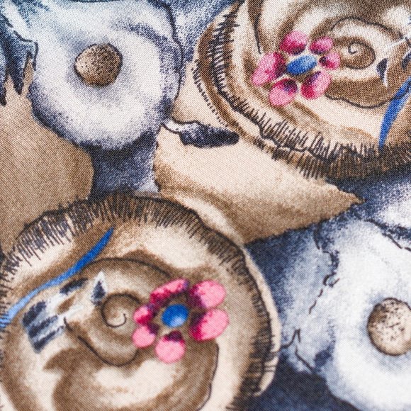 Vintage J. Garcia "Snail Garden" Collection 9 Designer 100$ Silk Tie XL - Picture 5 of 5